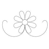 daisy heart border 002